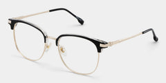 Naranjo Browline Black Glasses