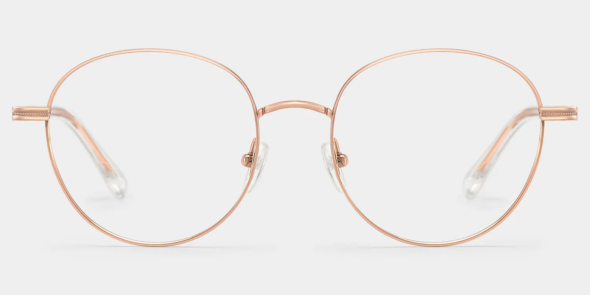 Celena Round Rose-Gold Glasses
