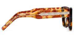 Marlowe Rectangle Tortoise Polarized Sunglasses