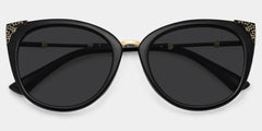 Dalton Cat Eye Black Sunglasses