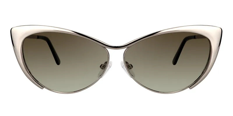 Ellen Cateye Silver Sunglasses