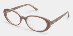 Lennon Brown Oval Glasses