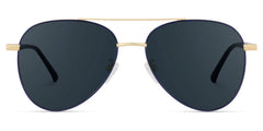 Paige Aviator Blue-Gold Sunglasses