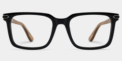Noah Rectangle Black Glasses