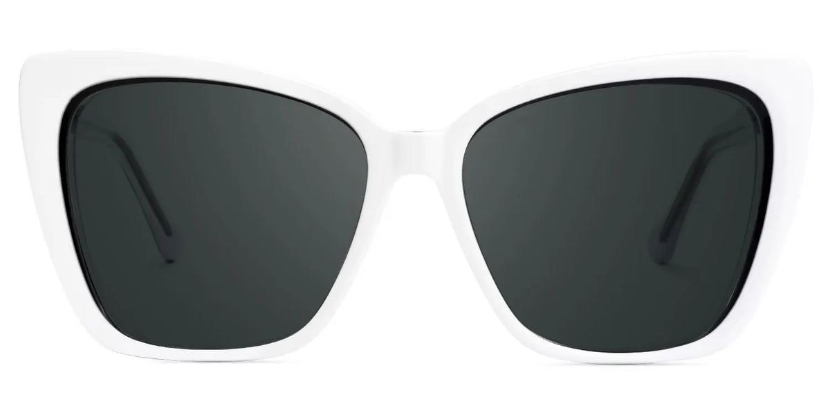 Shanell Butterfly White-Black Glasses