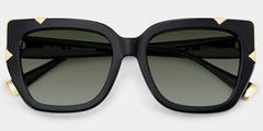 Refined black cat-eyes with a timeless elegance.