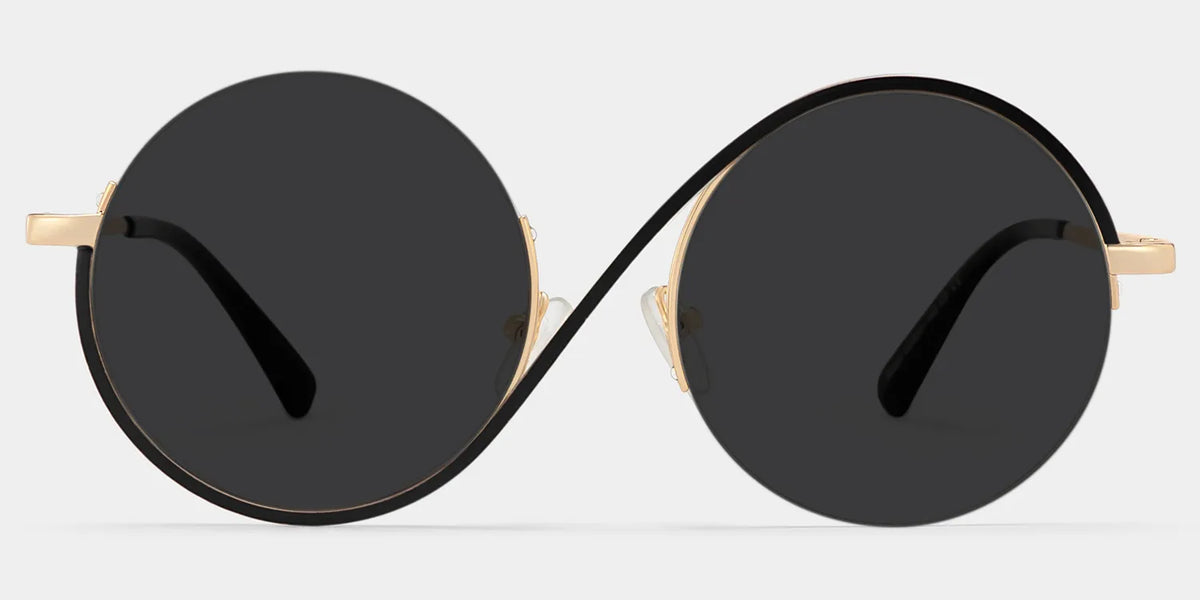 Flozif Round Black Glasses