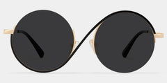 Flozif Round Black Glasses
