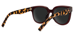 Harrell Square Dark-Red Sunglasses