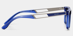 Morgan Rectangle Blue Glasses