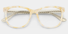 Julia Yellow Rectangle Glasses