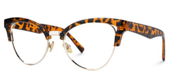 Charlene Browline Tortoise Glasses