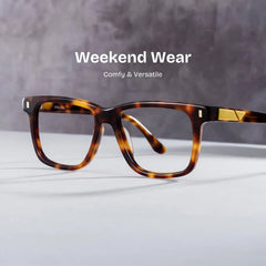 Travis Rectangle Tortoise Glasses