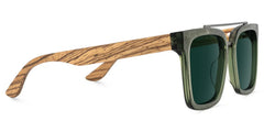 Pascal Aviator Green Sunglasses