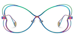 Aretha Geometric Iridescent Glasses