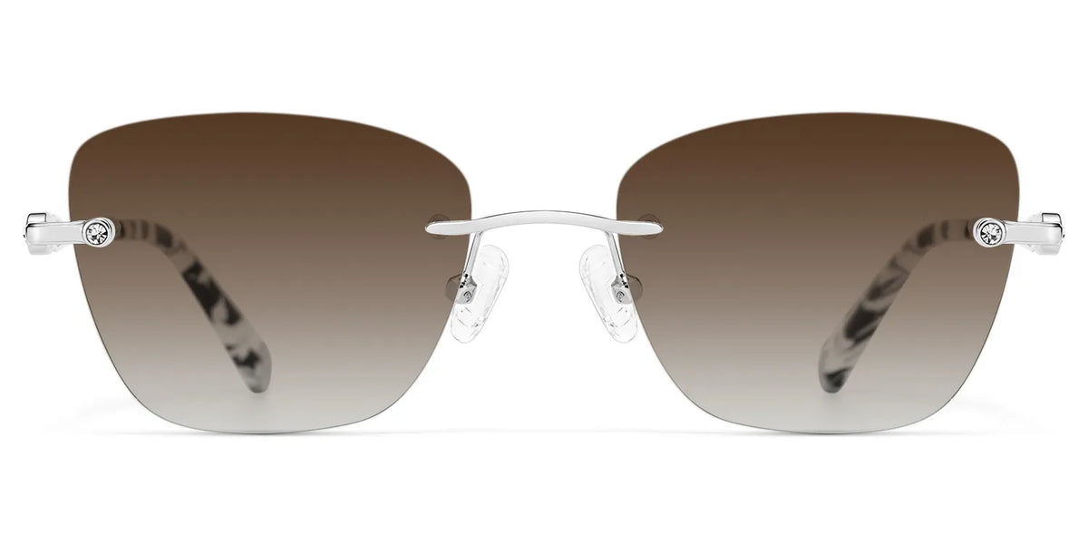Seth Rectangle Silver Glasses