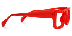 Glaucia Square Red Glasses