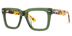 Redina Square Green Glasses