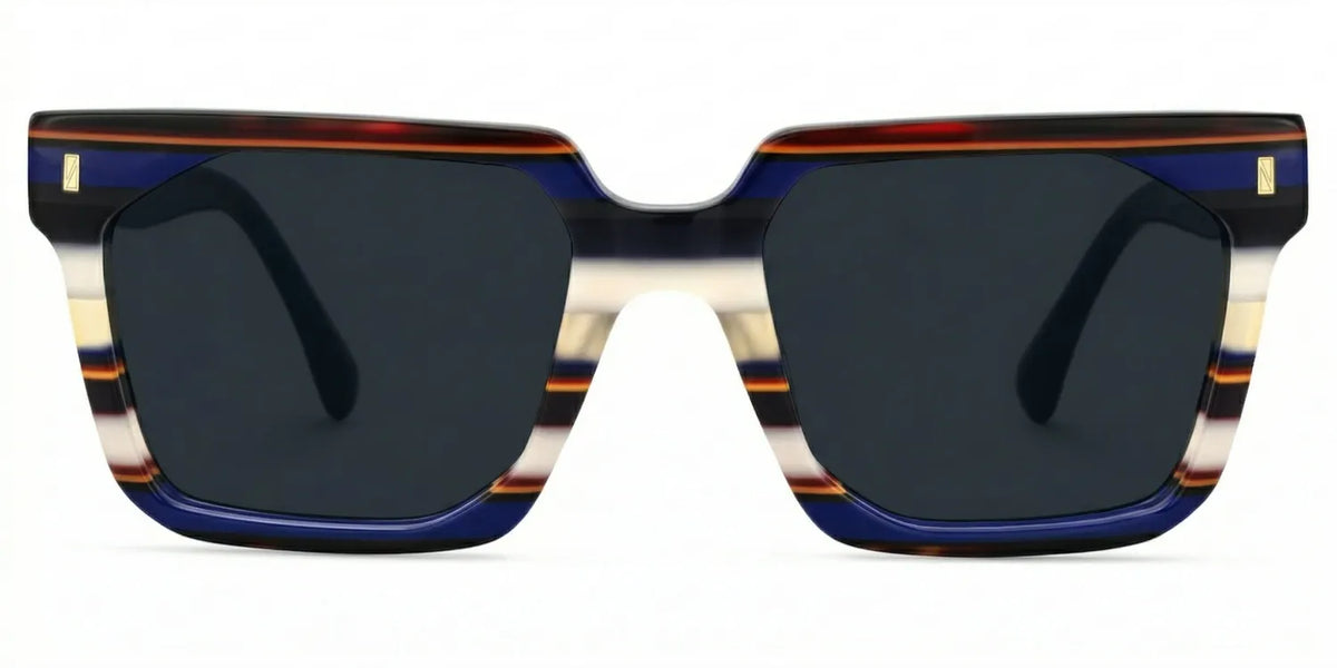 Laguer Rectangle Blue Glasses