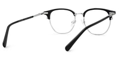 Geno Browline Black Glasses