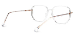 Joana Geometric Clear Glasses