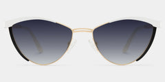 Sydney Cat Eye White Sunglasses