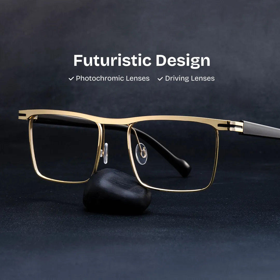 Violet Browline Gold Glasses