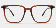 Eliza Dark Brown Square Glasses