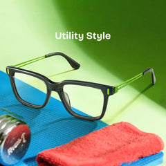Axel Rectangle Gray Glasses