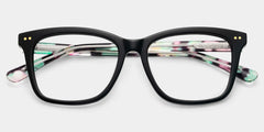 Layla Black Square Glasses