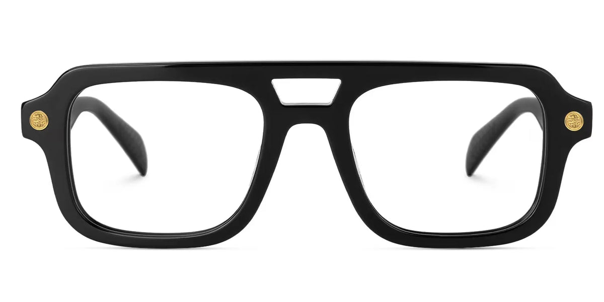 Ismail Aviator Black Glasses