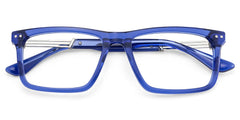 Emerson Rectangle Blue Glasses