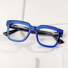 Liizbeett Square Blue Glasses