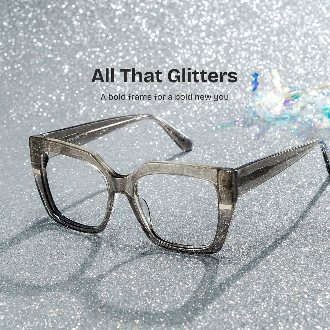 Mavis Square Gray Glasses