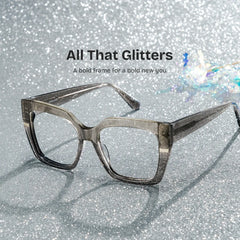 Mavis Square Gray Glasses