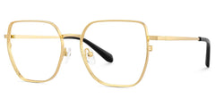 Fife Geometric Gold Glasses
