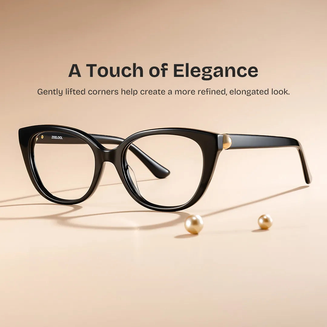Charlotte Black Cat eye Glasses