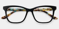 Faith Black Rectangle Glasses
