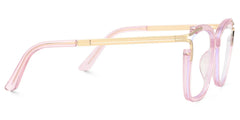 Sidibe Square Pink Glasses