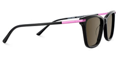 Eliot Rectangle Black Sunglasses