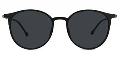 Gamble Round Black Sunglasses