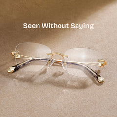 Seth Rectangle Gold Glasses