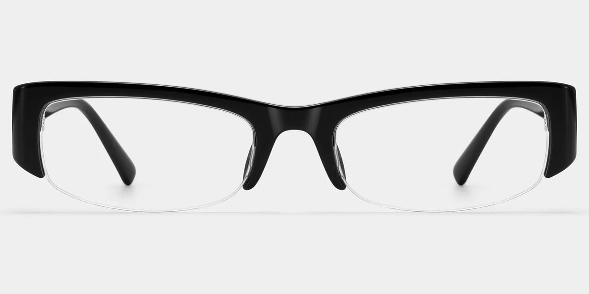 Trevor Black Rectangle Glasses