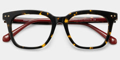 Angela Tortoise Rectangle Glasses
