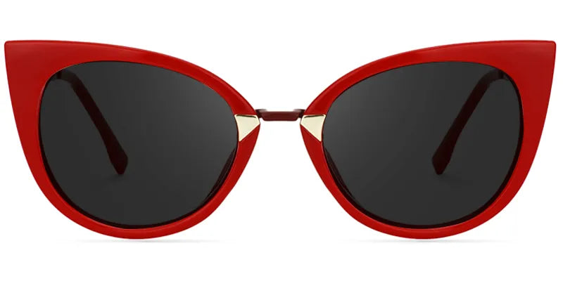 Jacqueline Cat Eye Red Sunglasses