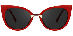 Jacqueline Cat Eye Red Sunglasses