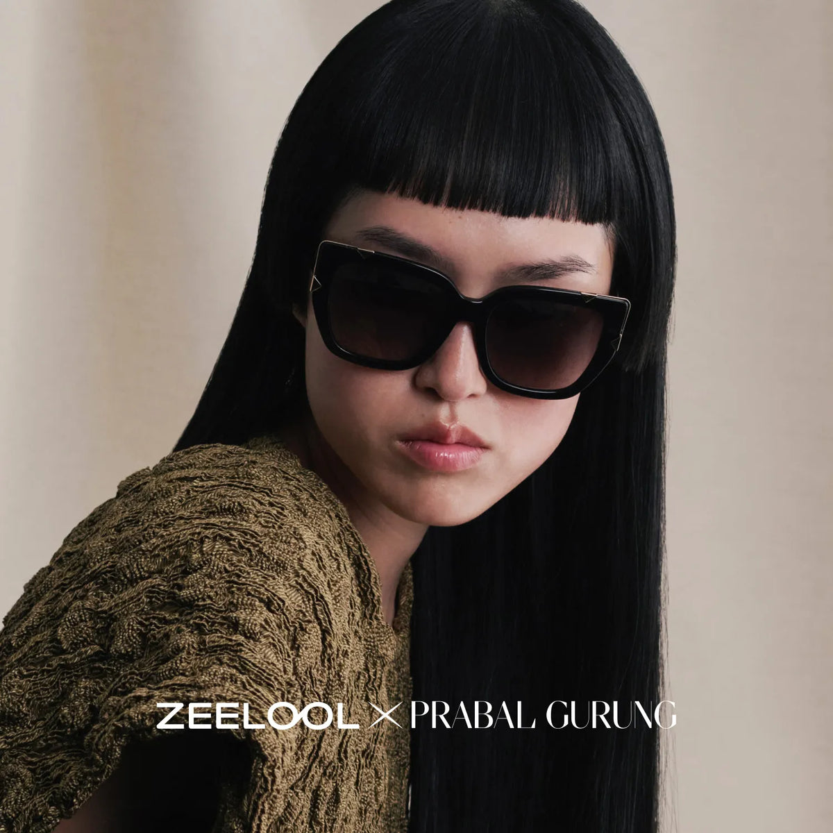 Refined black cat-eyes with a timeless elegance.