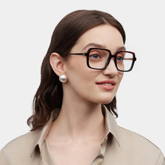 Beatrice Rectangle Two tone Glasses