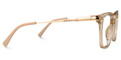 Jacqui Square Beige Glasses