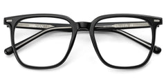 Eliza Square Black Glasses